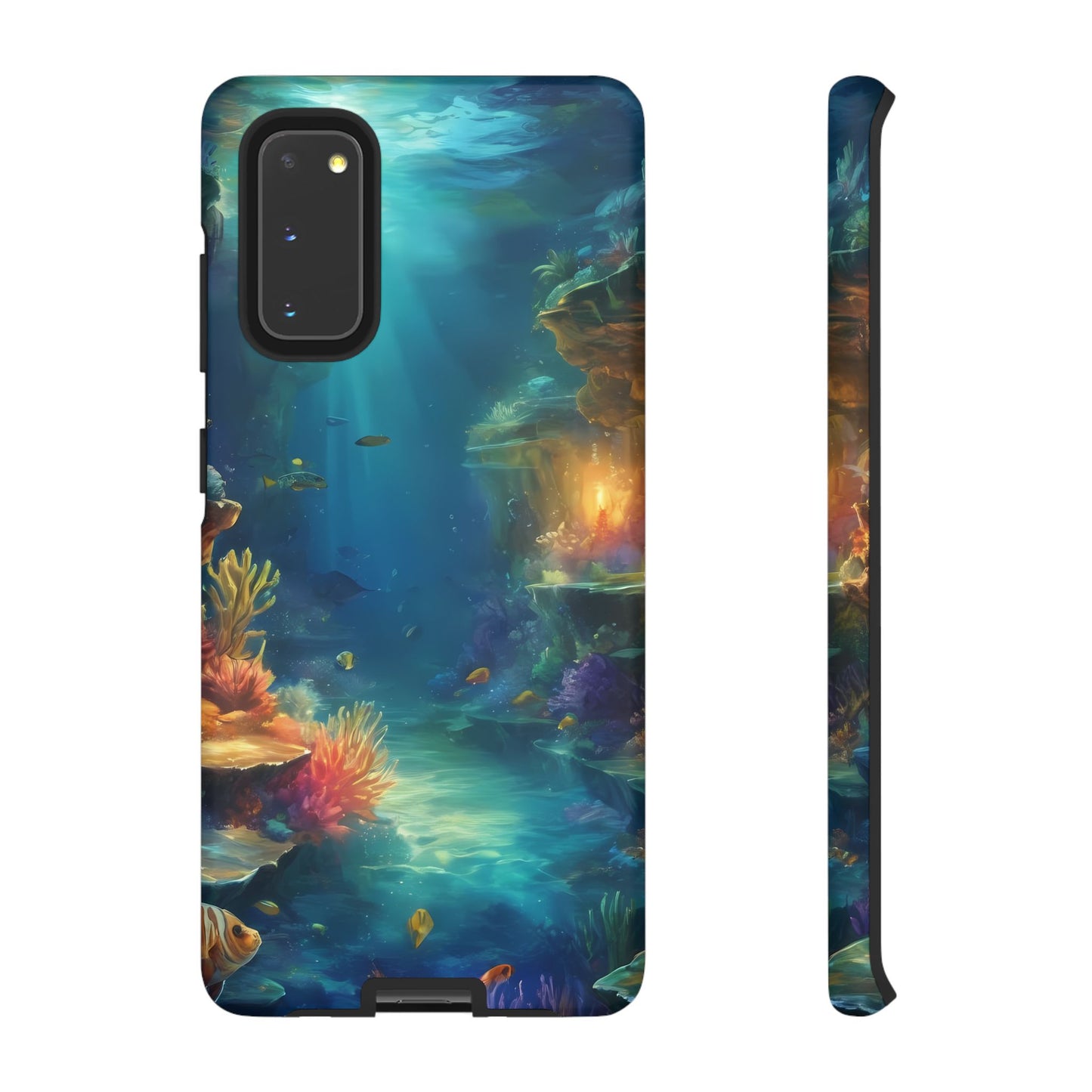 Oceanic Depths Custom Phone Case for Samsung Galaxy S10–S10 Plus, S20–S20 Ultra, S21, S22, S23, S24 Ultra - Designed by Thalia