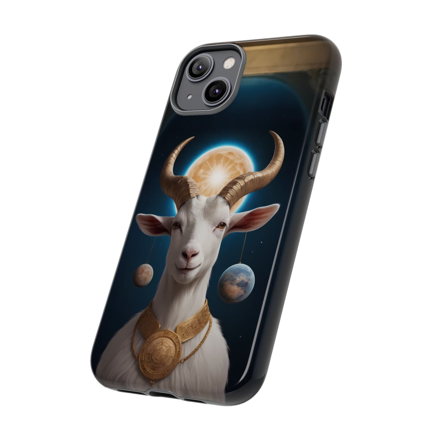 Chinese Zodiac Goat Phone Case for iPhone 8–16 Pro Max, iPhone 8 Plus–13 Mini, iPhone XS–XS Max, iPhone 11–14 Pro Max - Designed by Thalia