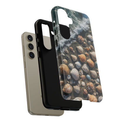 She Sells Sea Shells Custom Phone Case for Samsung Galaxy S10–S10 Plus, S20–S20 Ultra, S21, S22, S23, S24 Ultra - Designed by Thalia