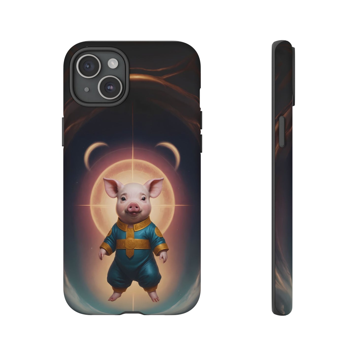 Chinese Zodiac Pig Custom Phone Case for iPhone 8–16 Pro Max, Pixel 5–8 Pro, Galaxy S10–S24 Ultra - Designed by Thalia