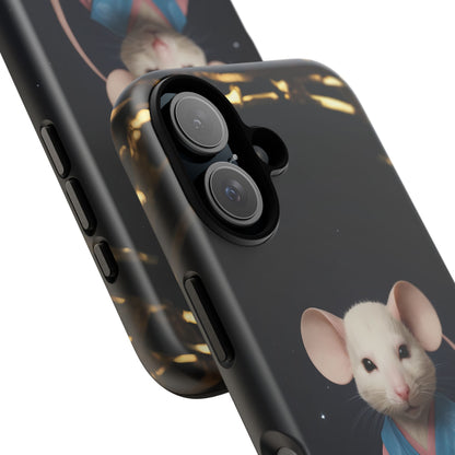 Chinese Zodiac Rat Phone Case for iPhone 8–16 Pro Max, iPhone 8 Plus–13 Mini, iPhone XS–XS Max, iPhone 11–14 Pro Max - Designed by Thalia