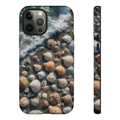 She Sells Sea Shells Phone Case for iPhone 8–16 Pro Max, Pixel 5–8 Pro, Galaxy S10–S24 Ultra - Designed by Thalia