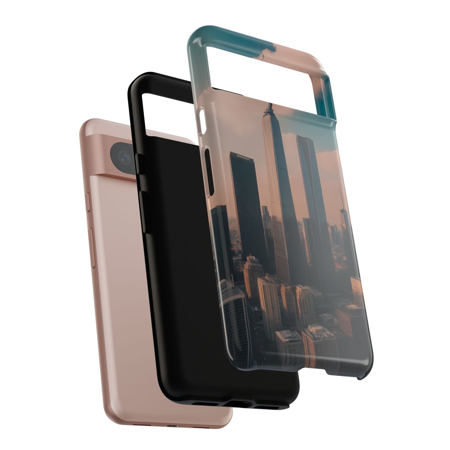 City Skylines Phone Case for Google Pixel 8 Pro, Pixel 8, Pixel 7, Pixel 6 Pro, Pixel 6, Pixel 5 5G - Designed by Thalia