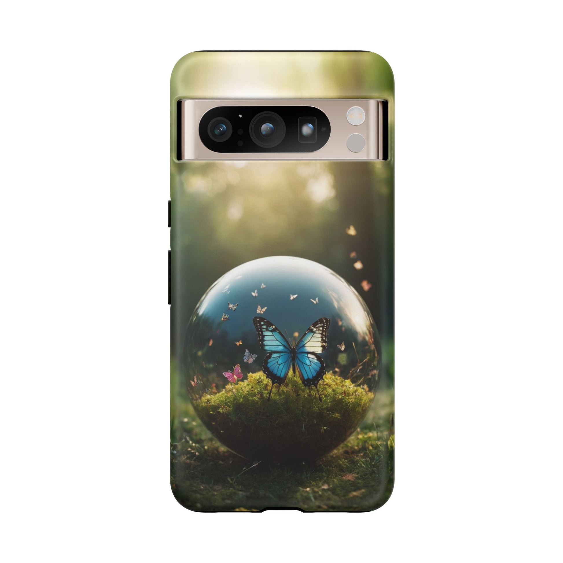 Butterfly Ball Phone Case for iPhone 8–16 Pro Max, Pixel 5–8 Pro, Galaxy S10–S24 Ultra - Designed by Thalia