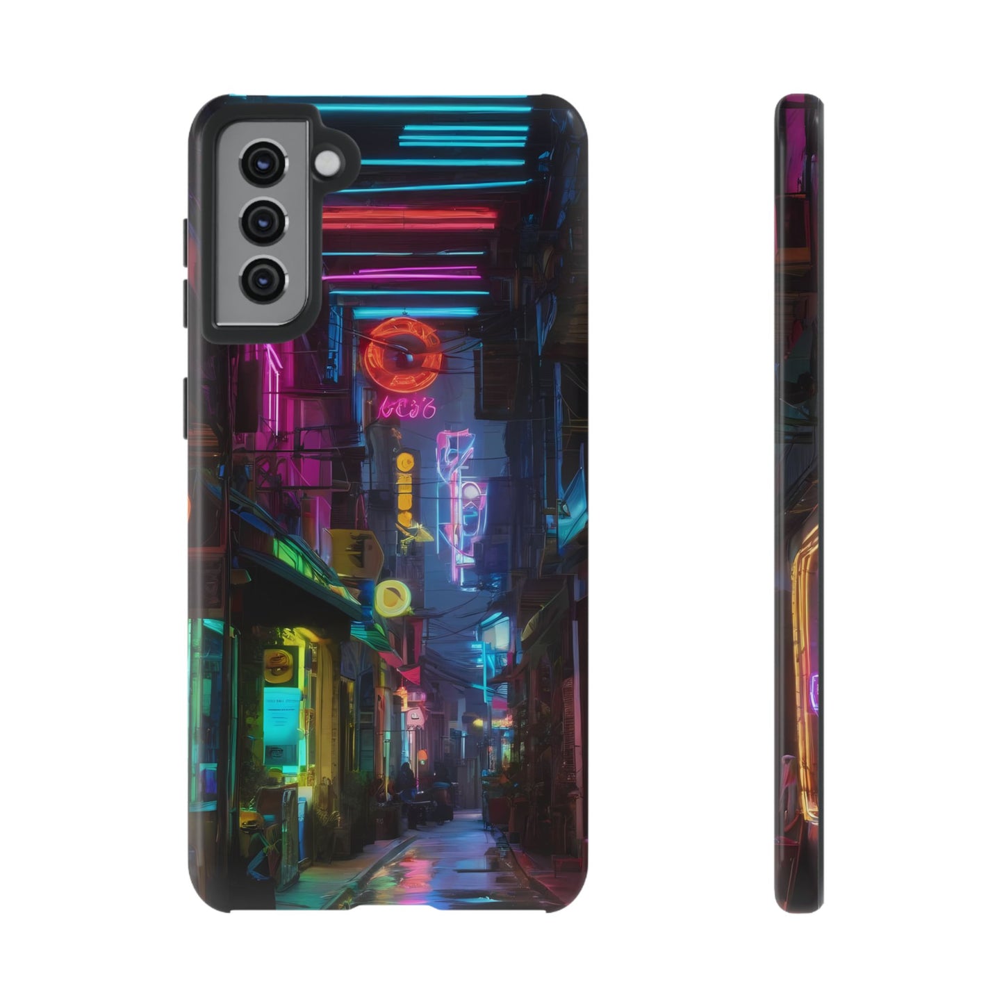 Electric Neon Custom Phone Case for Samsung Galaxy S10–S24 - Designed by Thalia