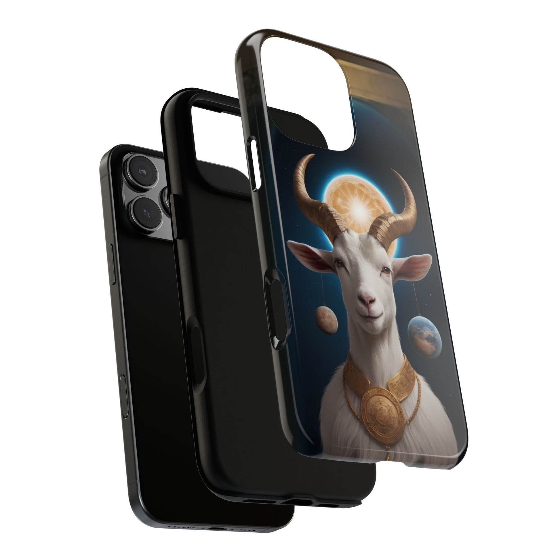 Chinese Zodiac Goat Phone Case for iPhone 8–16 Pro Max, iPhone 8 Plus–13 Mini, iPhone XS–XS Max, iPhone 11–14 Pro Max - Designed by Thalia