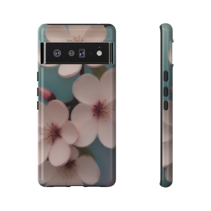 Cherry Blossom Custom Phone Case for Google Pixel 8 Pro, Pixel 8, Pixel 7, Pixel 6 Pro, Pixel 6, Pixel 5 5G - Designed by Thalia