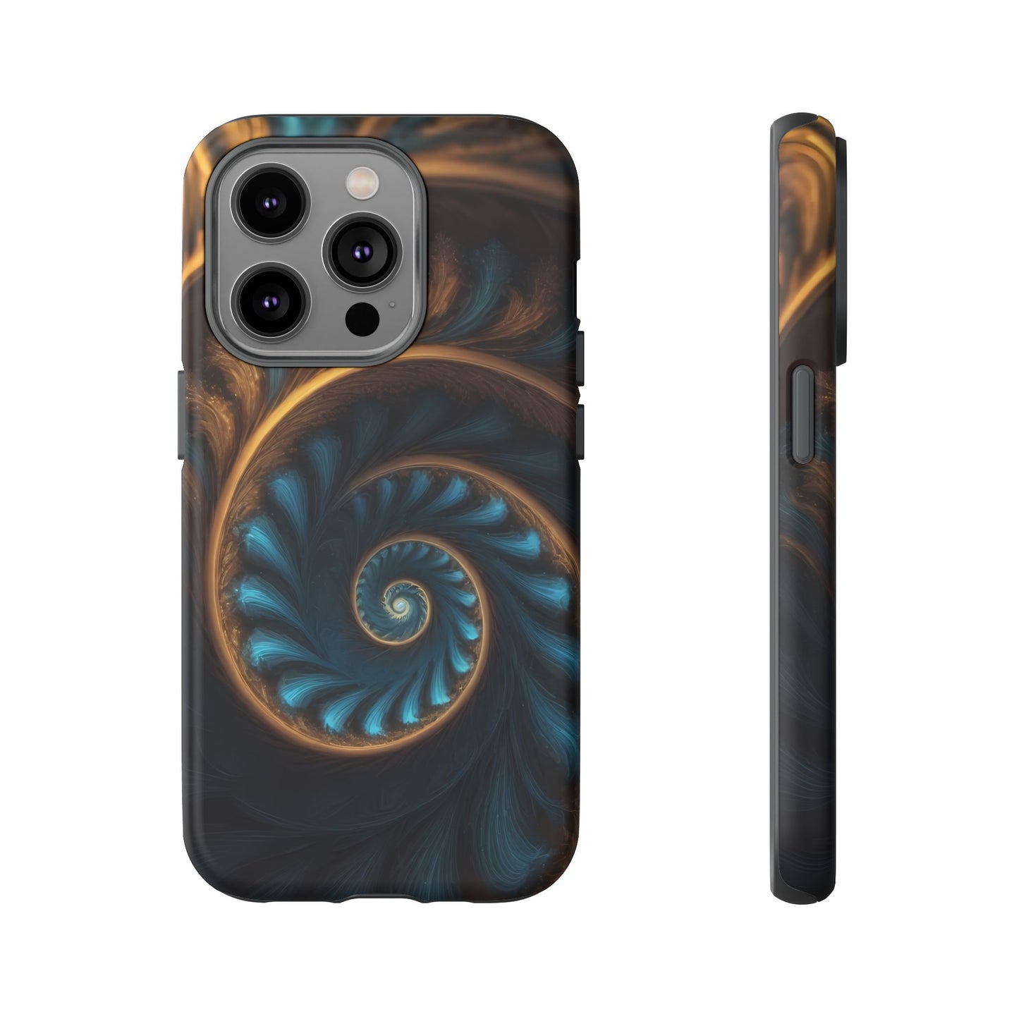 3D Fractal Phone Case for iPhone 8–16 Pro Max, Pixel 5–8 Pro, Galaxy S10–S24 Ultra - Designed by Thalia