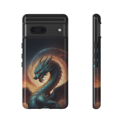 Chinese Zodiac Dragon Phone Case for iPhone 8–16 Pro Max, Pixel 5–8 Pro, Galaxy S10–S24 Ultra - Designed by Thalia