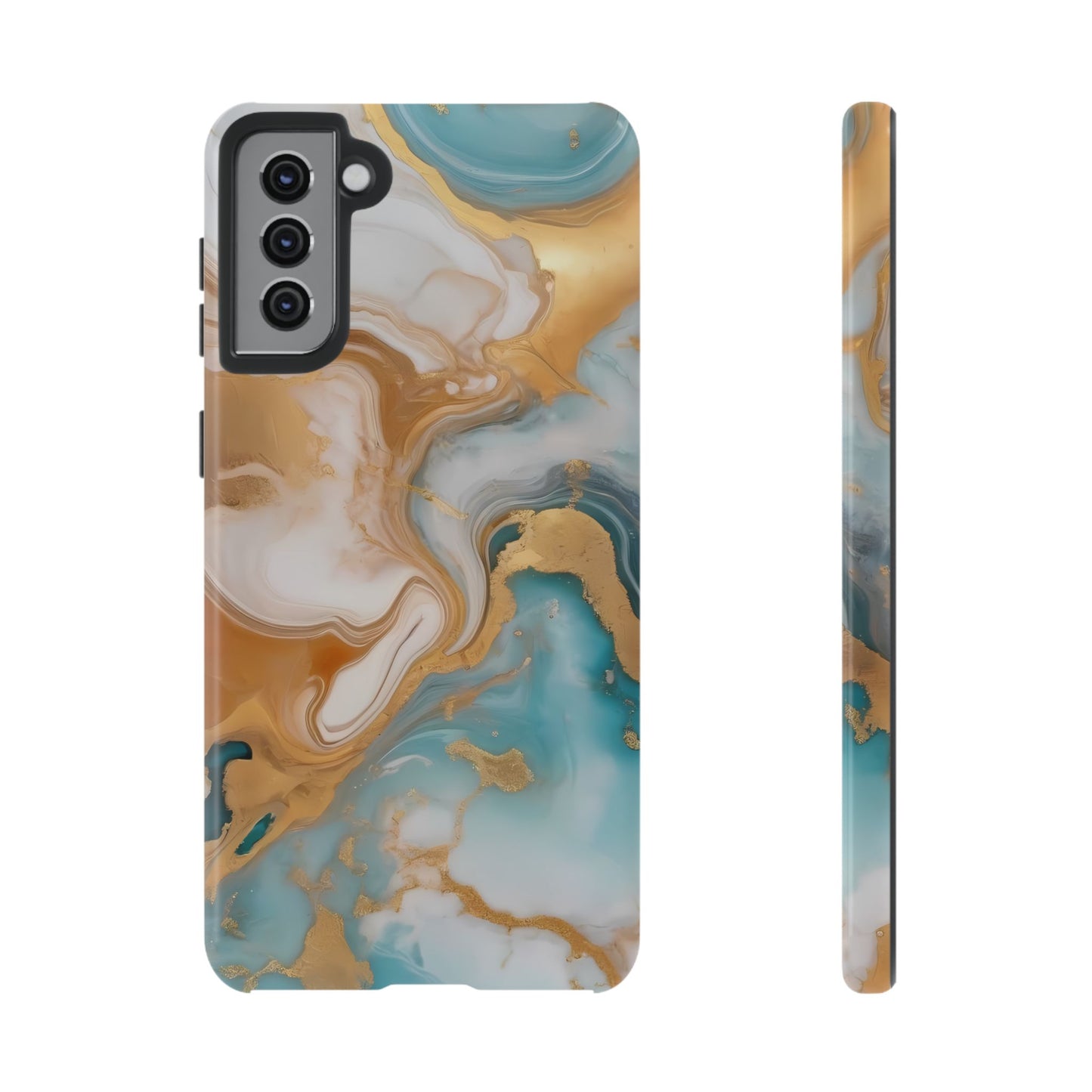 Marble Hues Custom Phone Case for Samsung Galaxy S10–S10 Plus, S20–S20 Ultra, S21, S22, S23, S24 Ultra - Designed by Thalia