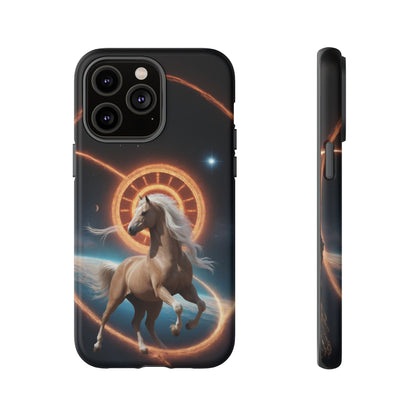 Chinese Zodiac Horse Custom Phone Case for iPhone 8–16 Pro Max, Pixel 5–8 Pro, Galaxy S10–S24 Ultra - Designed by Thalia