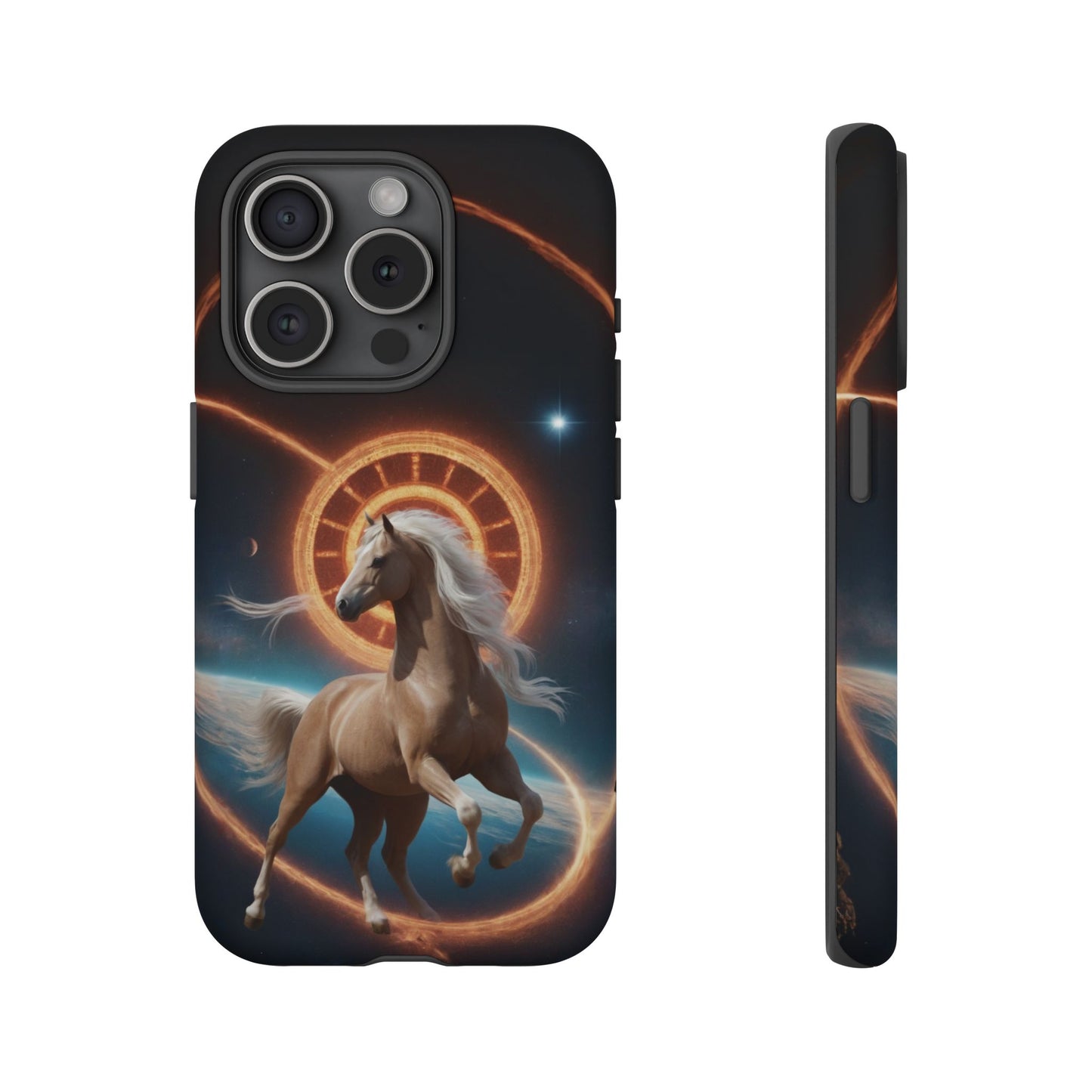 Chinese Zodiac Horse Phone Case for iPhone 8–16 Pro Max, iPhone 8 Plus–13 Mini, iPhone XS–XS Max, iPhone 11–14 Pro Max - Designed by Thalia