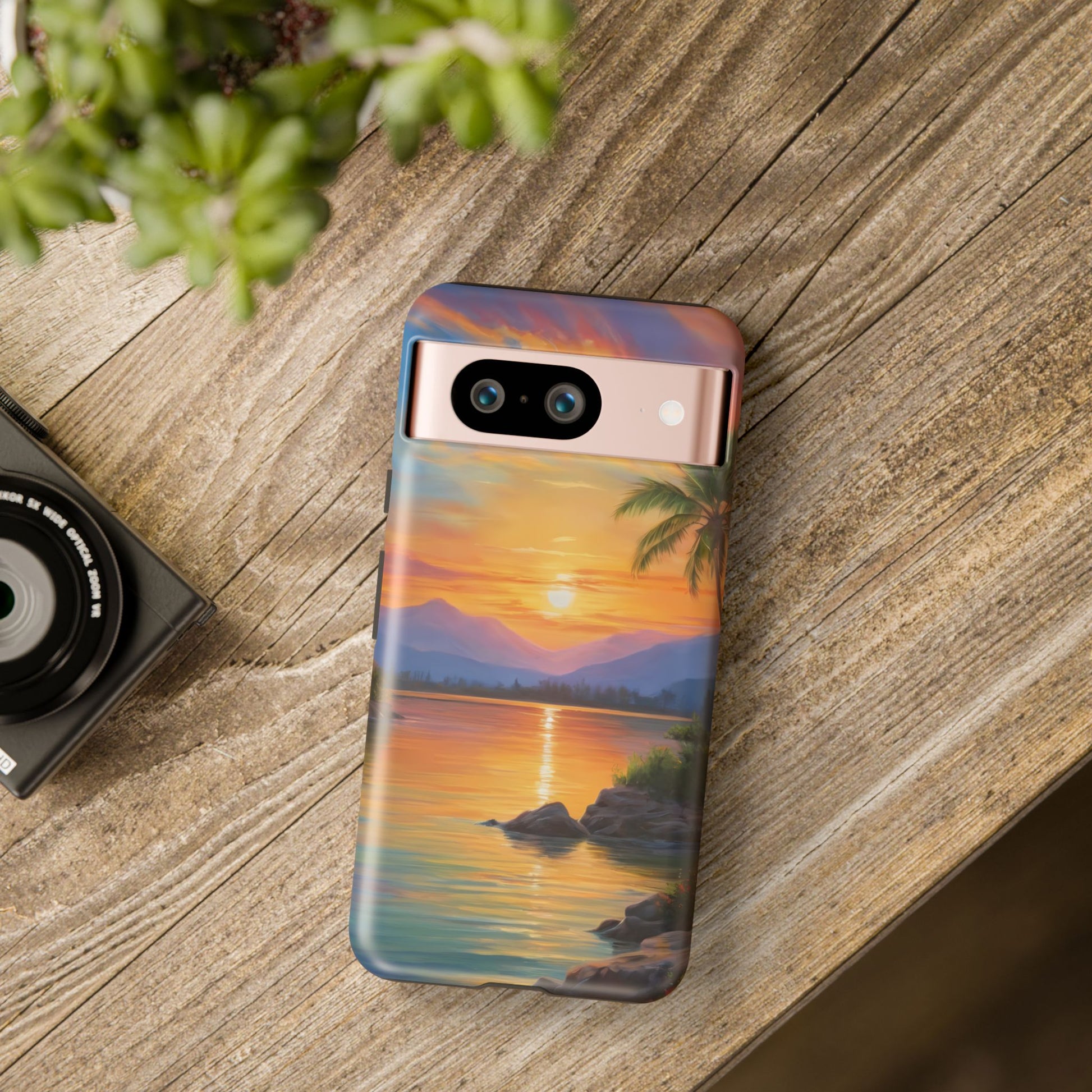 Sunset Serenade Phone Case for Google Pixel 8–Pixel 8 Pro, Pixel 7, Pixel 6 Pro, Pixel 6, Pixel 5 5G - Designed by Thalia