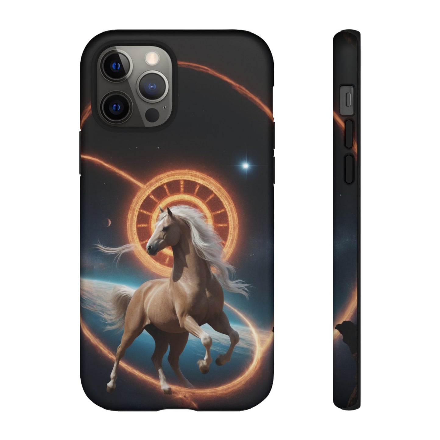 Chinese Zodiac Horse Custom Phone Case for iPhone 8–16 Pro Max, Pixel 5–8 Pro, Galaxy S10–S24 Ultra - Designed by Thalia