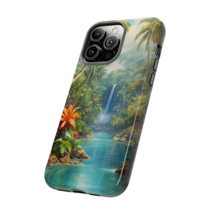 Tropical Paradise Phone Case for iPhone 8–16 Pro Max, Pixel 5–8 Pro, Galaxy S10–S24 Ultra - Designed by Thalia