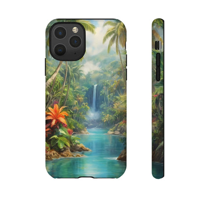 Tropical Paradise Phone Case for iPhone 8–16 Pro Max, iPhone 8 Plus–13 Mini, iPhone XS–XS Max, iPhone 11–14 Pro Max - Designed by Thalia