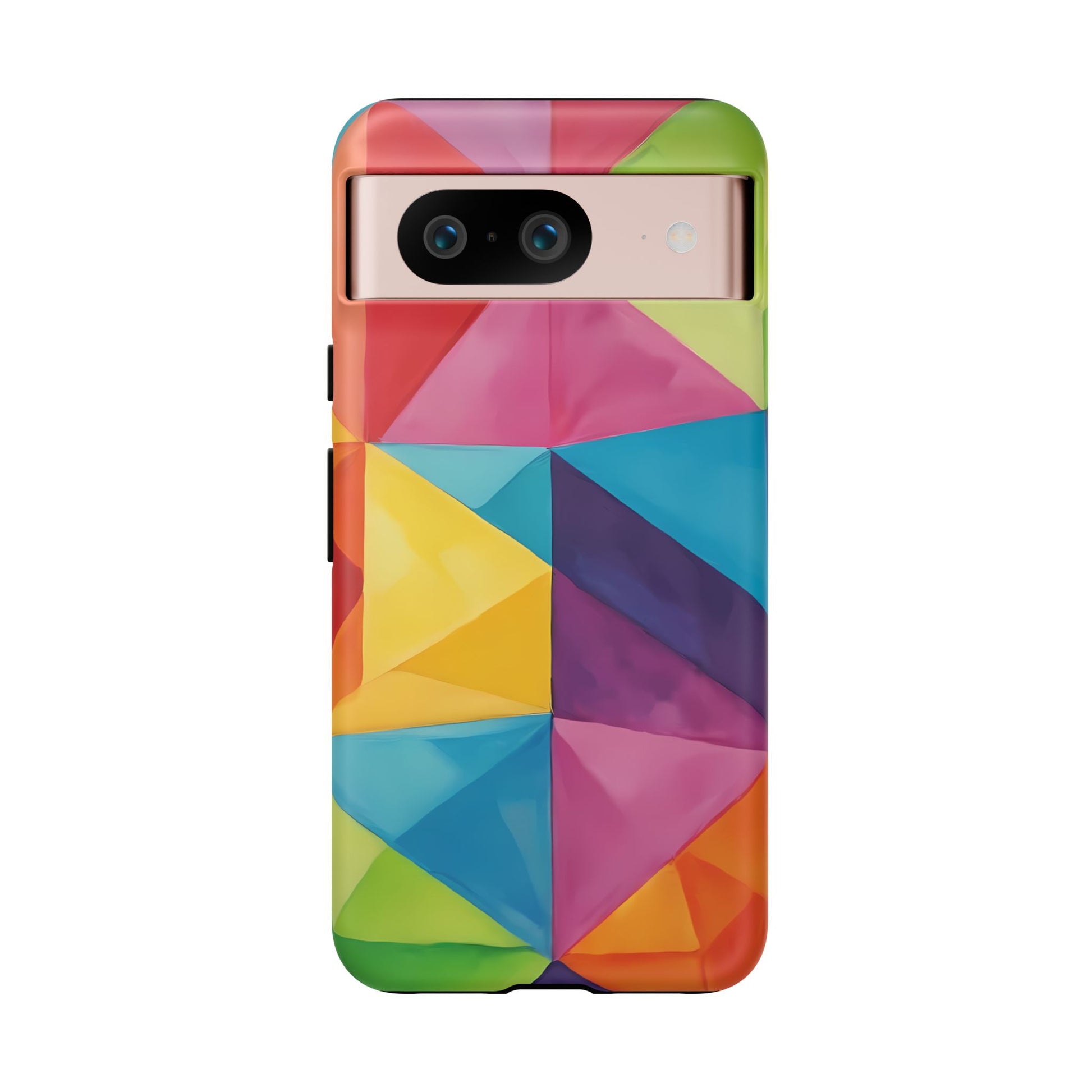 Geometric Play Phone Case for iPhone 8–16 Pro Max, Pixel 5–8 Pro, Galaxy S10–S24 Ultra - Designed by Thalia