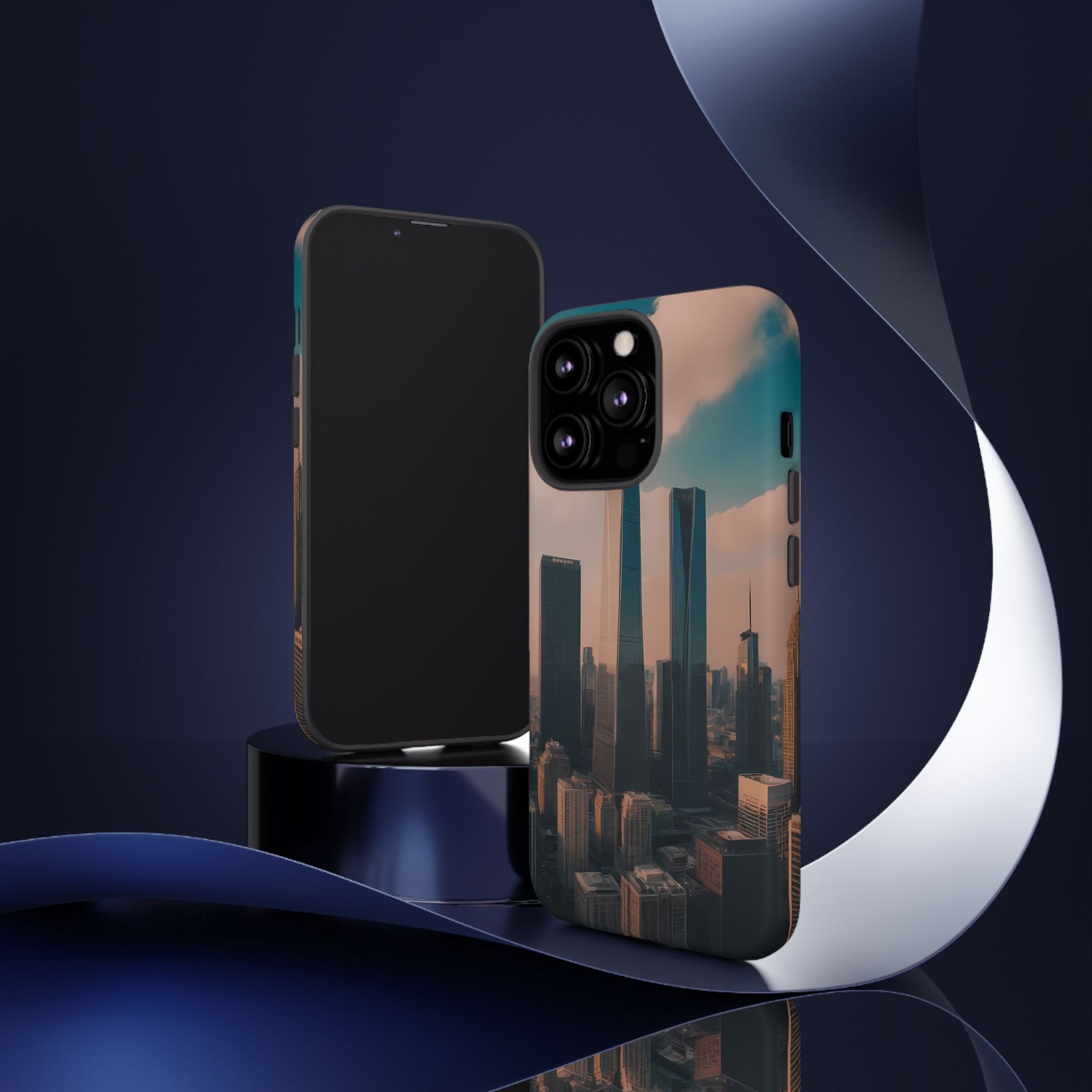 City Skylines Phone Case for iPhone 8–16 Pro Max, iPhone 8 Plus–13 Mini, iPhone XS–XS Max, iPhone 11–14 Pro Max - Designed by Thalia