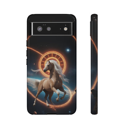 Chinese Zodiac Horse Custom Phone Case for iPhone 8–16 Pro Max, Pixel 5–8 Pro, Galaxy S10–S24 Ultra - Designed by Thalia