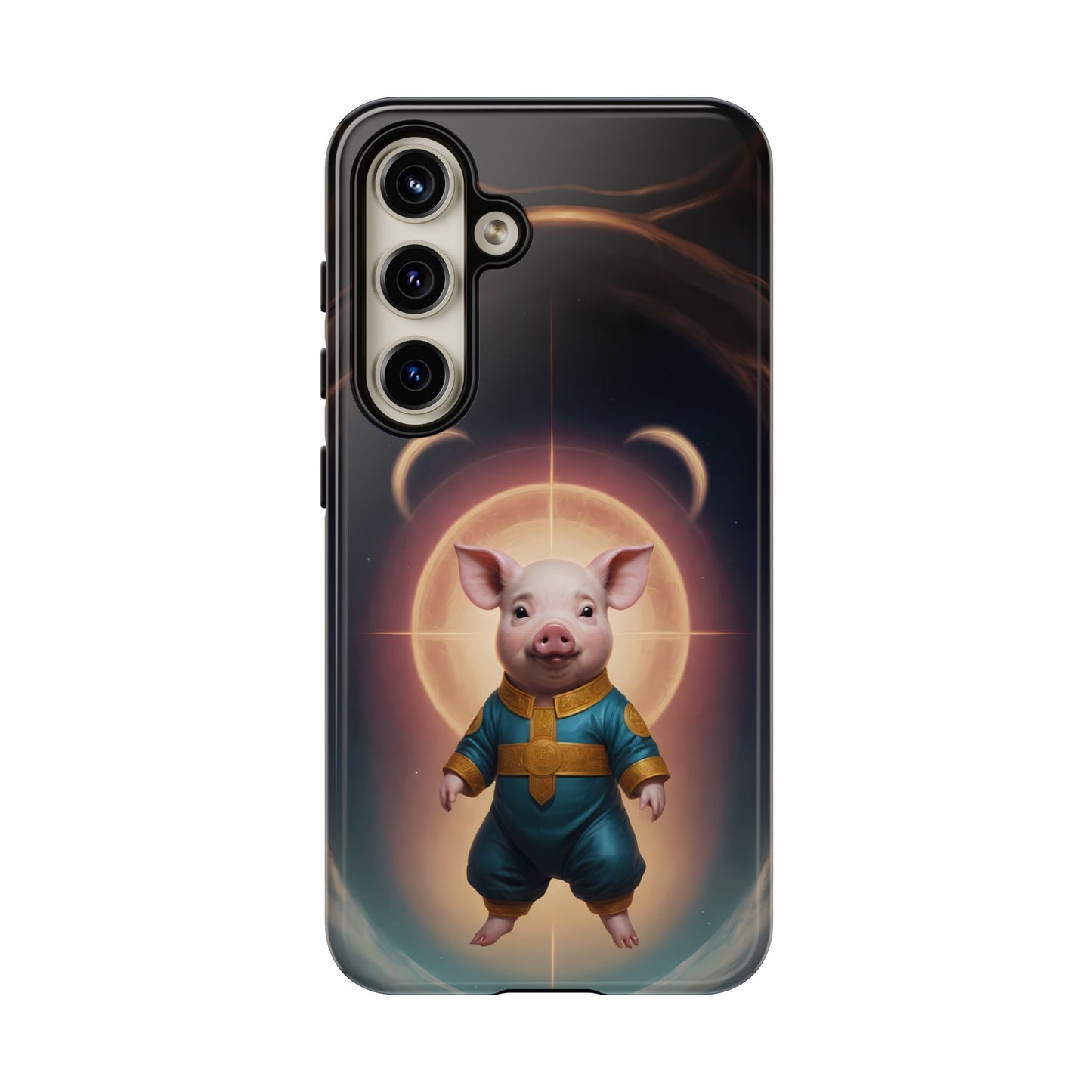 Chinese Zodiac Pig Custom Phone Case for iPhone 8–16 Pro Max, Pixel 5–8 Pro, Galaxy S10–S24 Ultra - Designed by Thalia