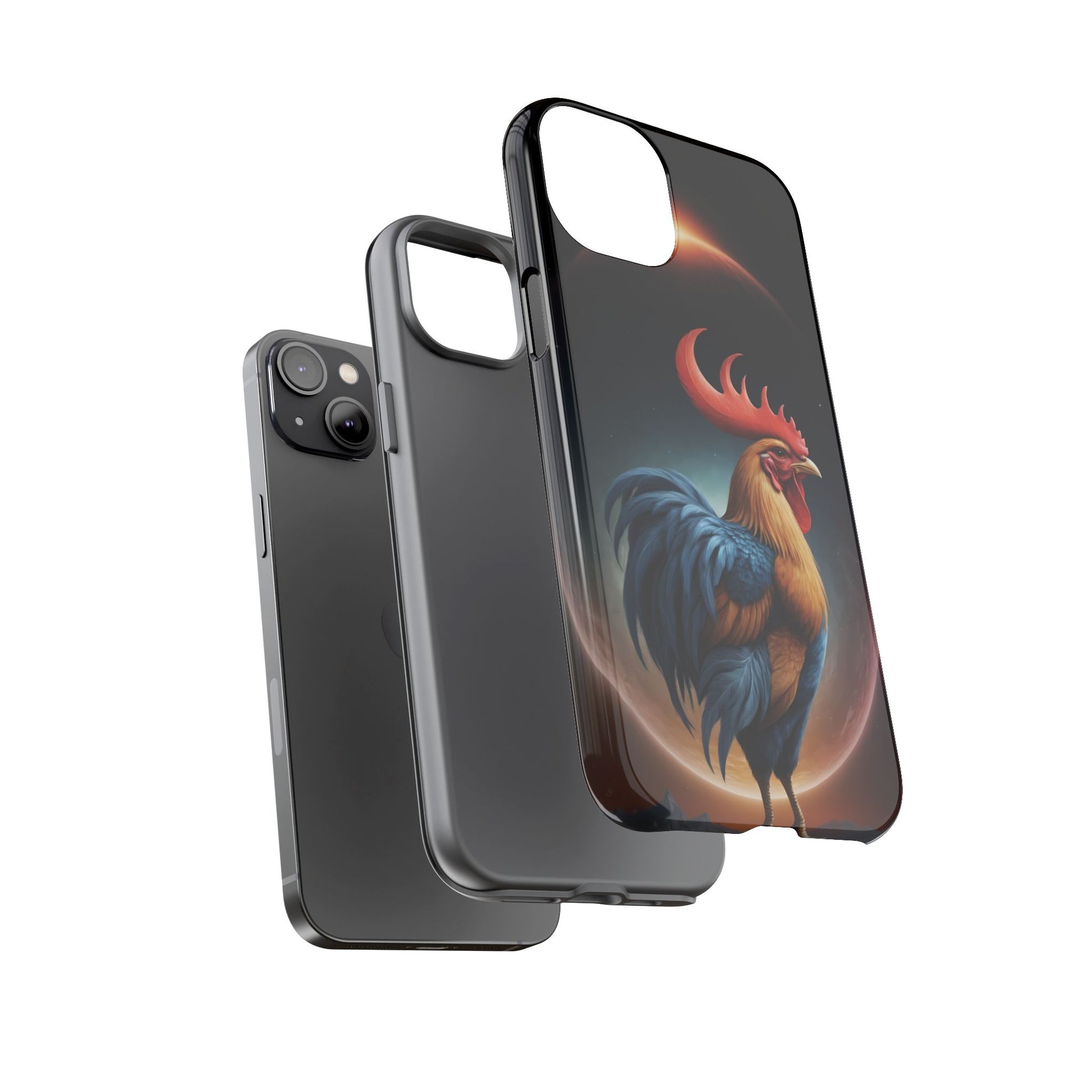 Chinese Zodiac Rooster Custom Phone Case for iPhone 8–16 Pro Max, Pixel 5–8 Pro, Galaxy S10–S24 Ultra - Designed by Thalia