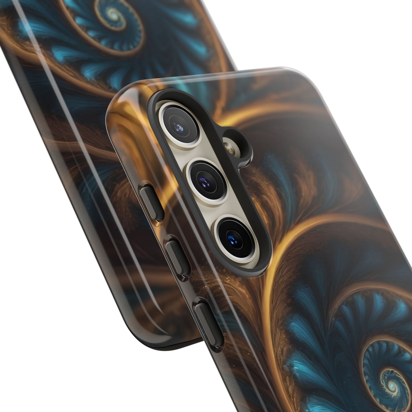 3D Fractal Phone Case for iPhone 8–16 Pro Max, Pixel 5–8 Pro, Galaxy S10–S24 Ultra - Designed by Thalia