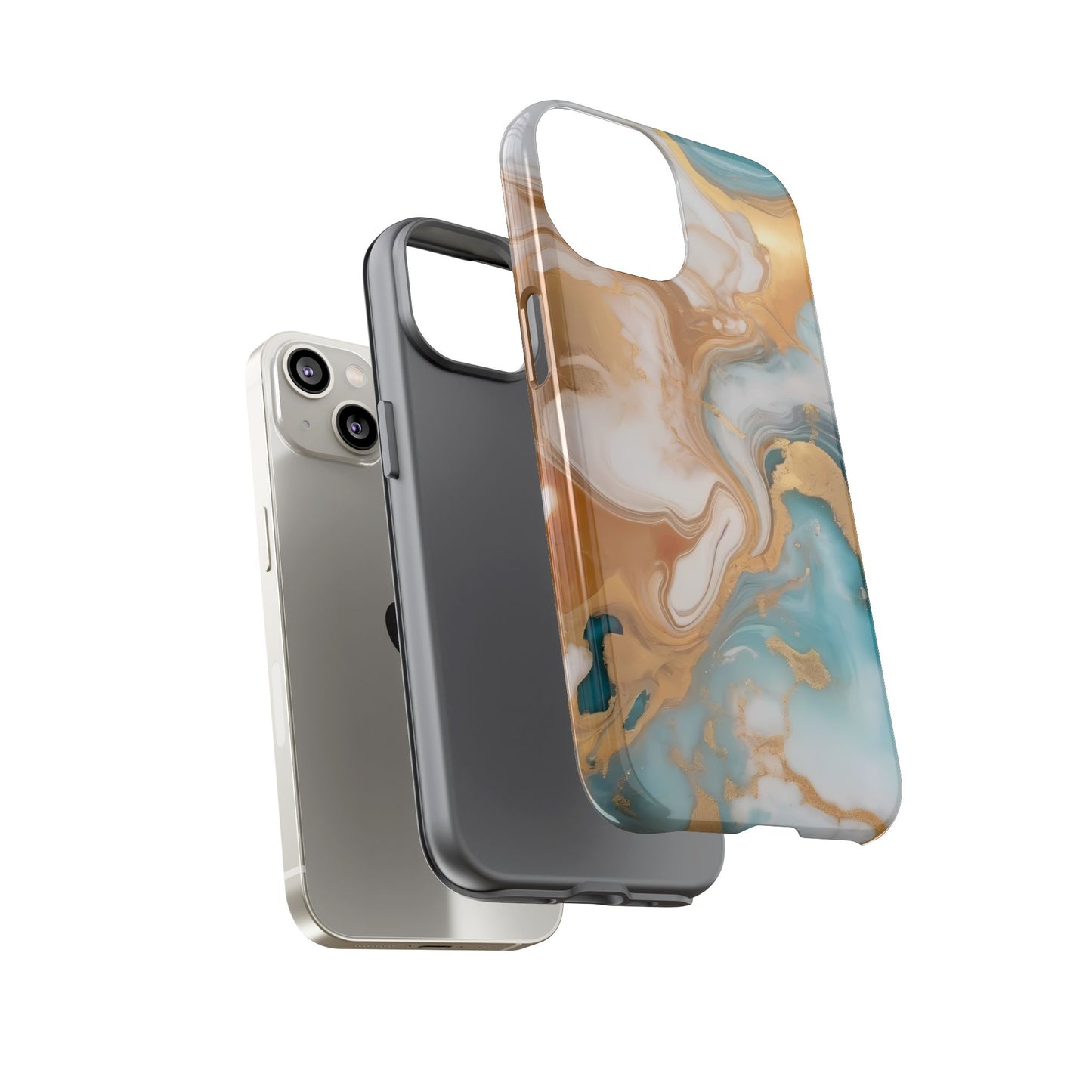 Marble Hues Phone Case for iPhone 8–16 Pro Max, Pixel 5–8 Pro, Galaxy S10–S24 Ultra - Designed by Thalia