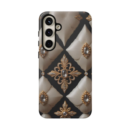 Diamond Solstice Custom Phone Case for iPhone 8–16 Pro Max, Pixel 5–8 Pro, Galaxy S10–S24 Ultra - Designed by Thalia