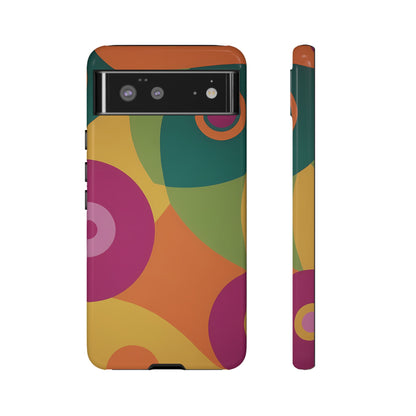 60s Retro Phone Case for iPhone 8–16 Pro Max, Pixel 5–8 Pro, Galaxy S10–S24 Ultra - Designed by Thalia