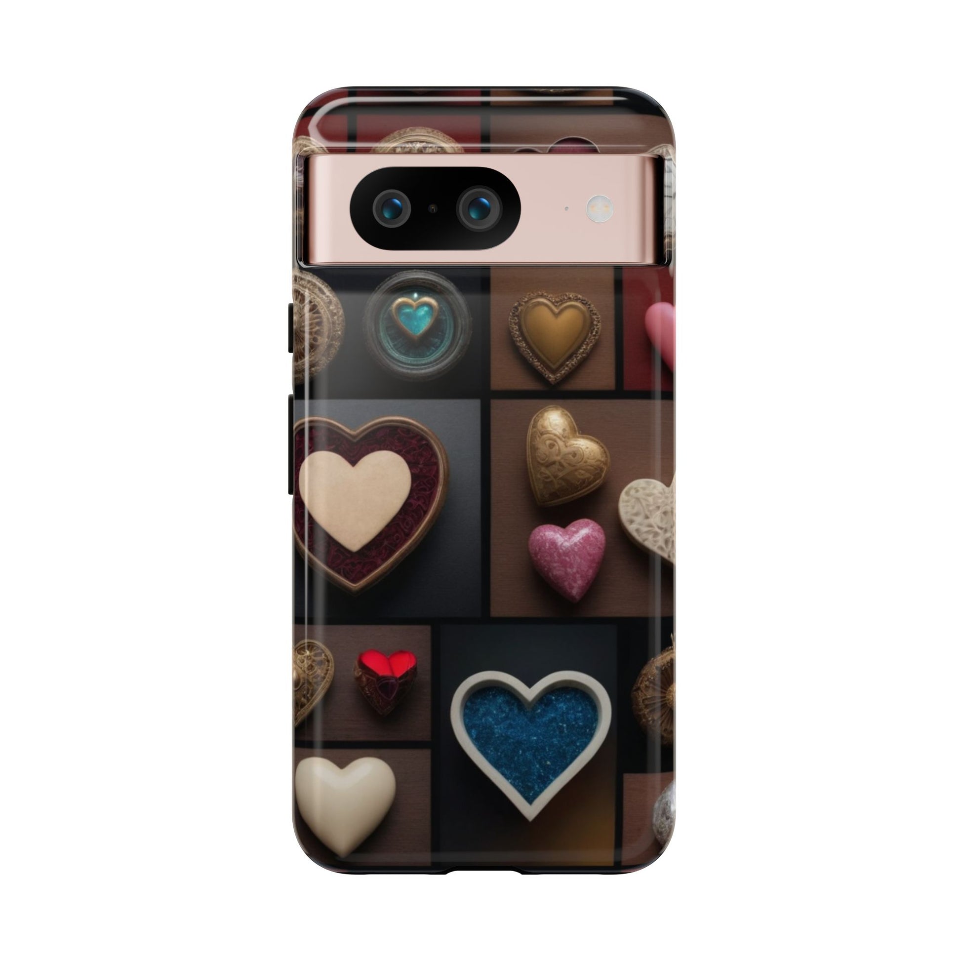 Love Button Phone Case for iPhone 8–16 Pro Max, Pixel 5–8 Pro, Galaxy S10–S24 Ultra - Designed by Thalia