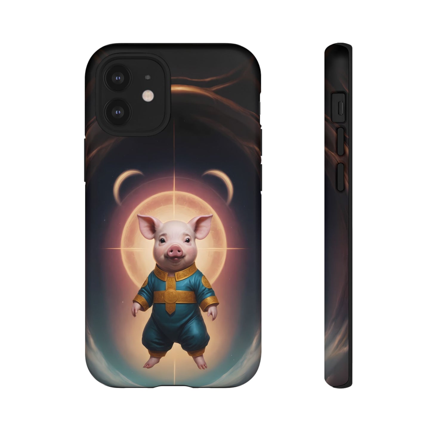 Chinese Zodiac Pig Custom Phone Case for iPhone 8–16 Pro Max, Pixel 5–8 Pro, Galaxy S10–S24 Ultra - Designed by Thalia