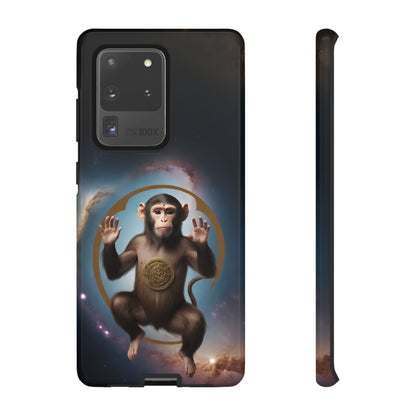 Chinese Zodiac Monkey Custom Phone Case for iPhone 8–16 Pro Max, Pixel 5–8 Pro, Galaxy S10–S24 Ultra - Designed by Thalia