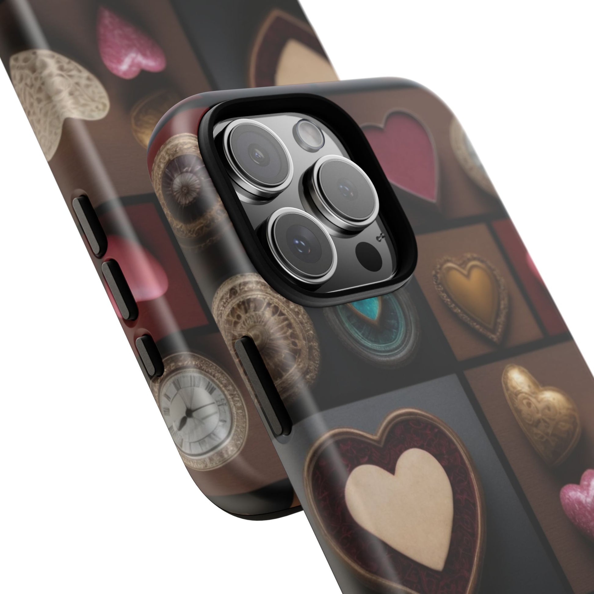 Love Button Phone Case for iPhone 8–16 Pro Max, iPhone 8 Plus–13 Mini, iPhone XS–XS Max, iPhone 11–14 Pro Max - Designed by Thalia