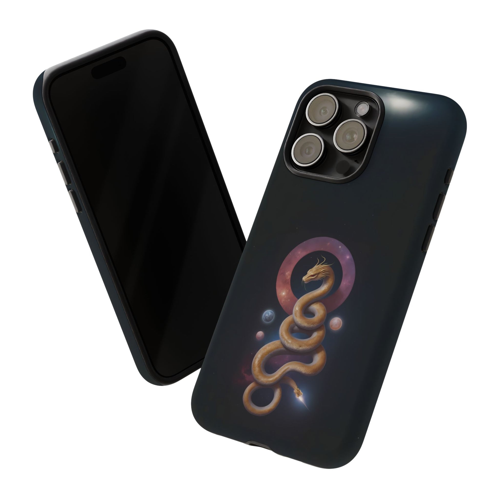 Chinese Zodiac Snake Custom Phone Case for iPhone 8–16 Pro Max, Pixel 5–8 Pro, Galaxy S10–S24 Ultra - Designed by Thalia