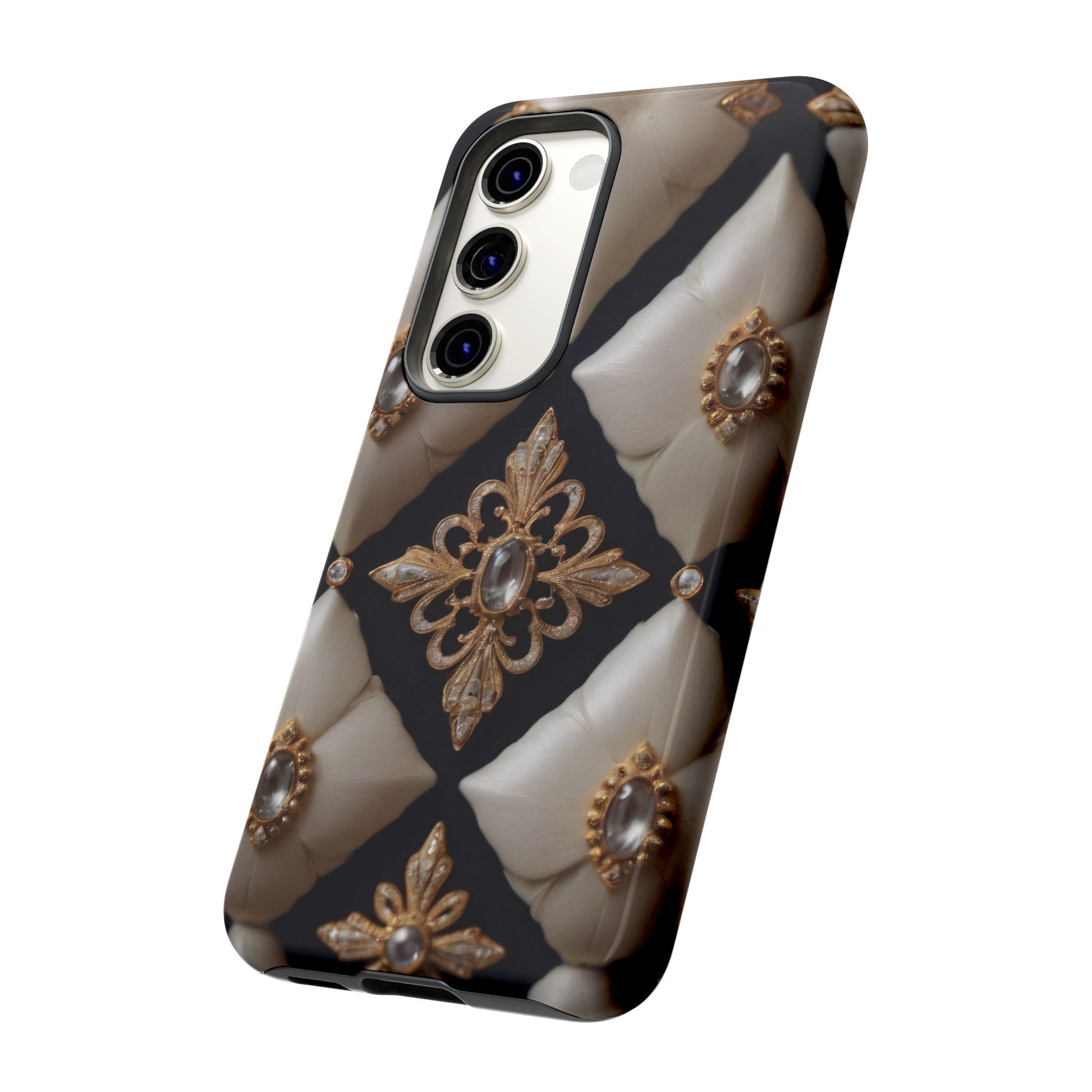 Diamond Solstice Custom Phone Case for iPhone 8–16 Pro Max, Pixel 5–8 Pro, Galaxy S10–S24 Ultra - Designed by Thalia