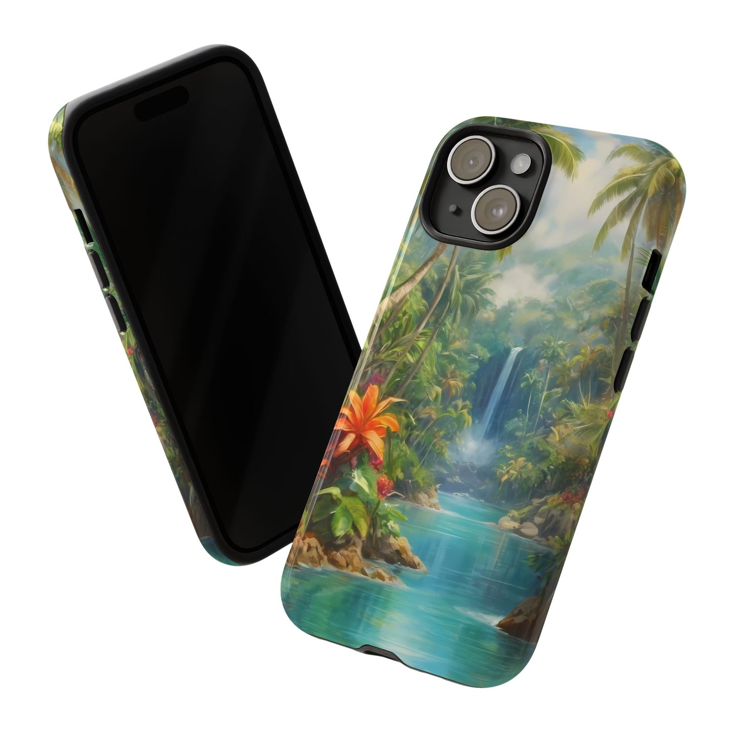 Tropical Paradise Phone Case for iPhone 8–16 Pro Max, Pixel 5–8 Pro, Galaxy S10–S24 Ultra - Designed by Thalia