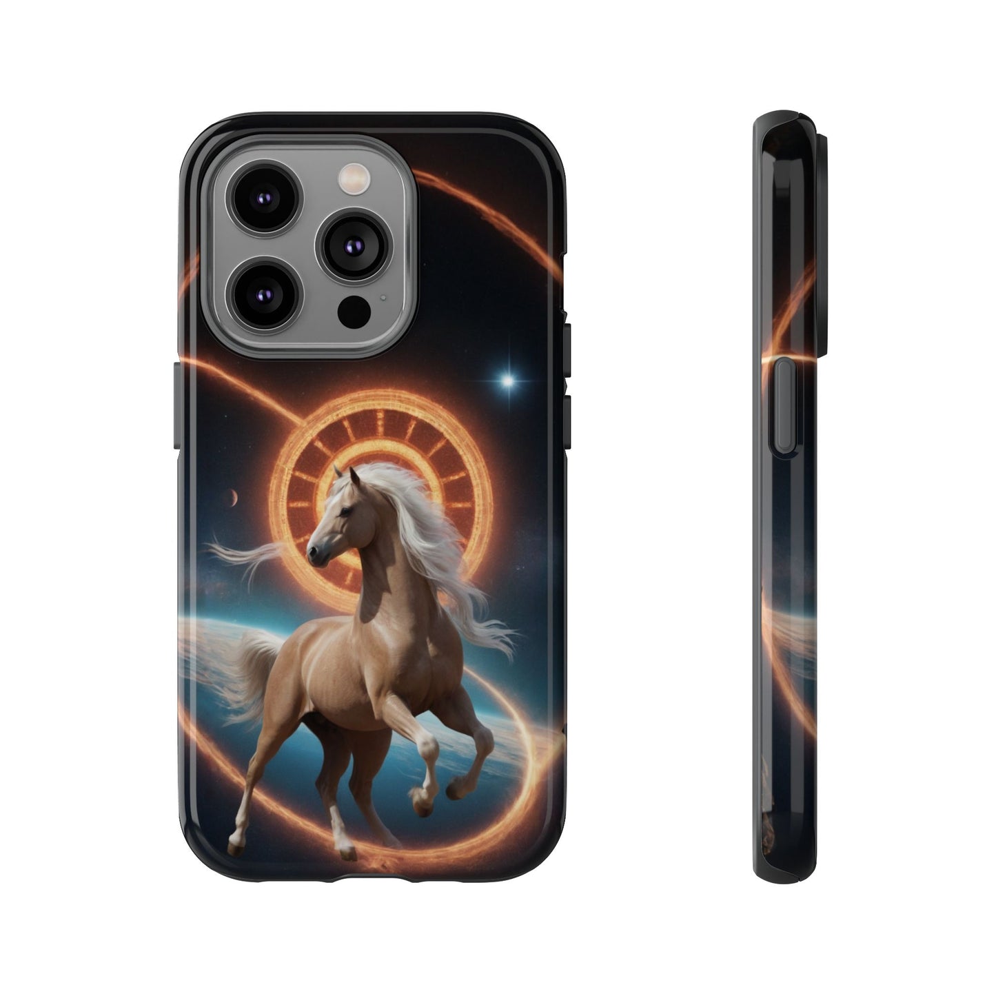 Chinese Zodiac Horse Custom Phone Case for iPhone 8–16 Pro Max, Pixel 5–8 Pro, Galaxy S10–S24 Ultra - Designed by Thalia