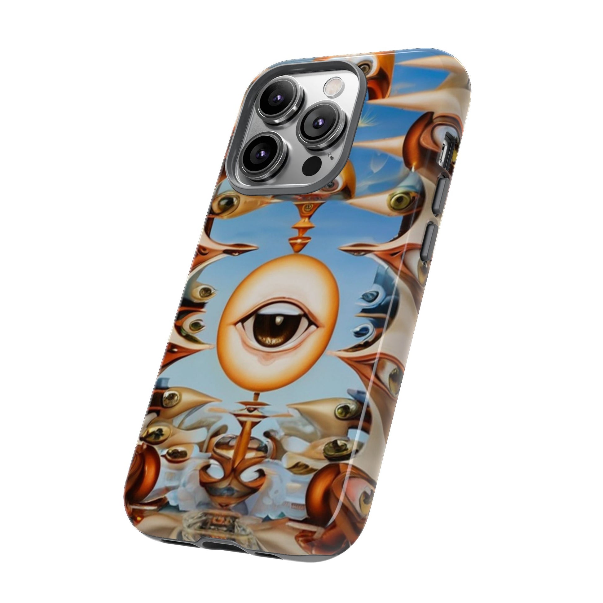 Surreal Suspect Phone Case for iPhone 8–16 Pro Max, iPhone 8 Plus–13 Mini, iPhone XS–XS Max, iPhone 11–14 Pro Max - Designed by Thalia