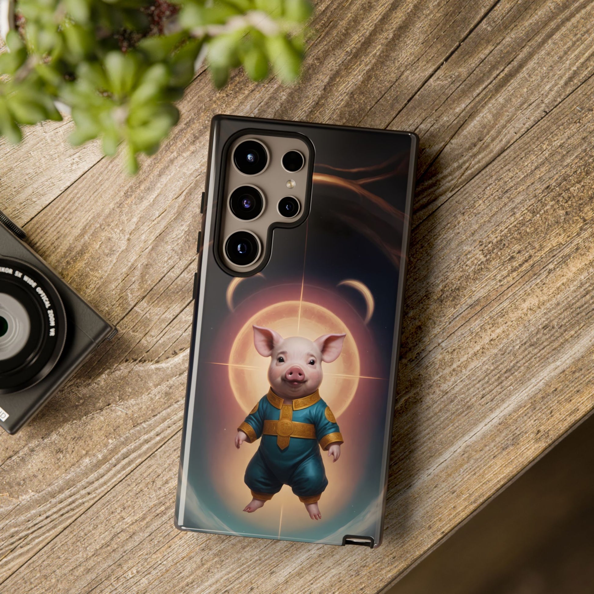 Chinese Zodiac Pig Custom Phone Case for iPhone 8–16 Pro Max, Pixel 5–8 Pro, Galaxy S10–S24 Ultra - Designed by Thalia