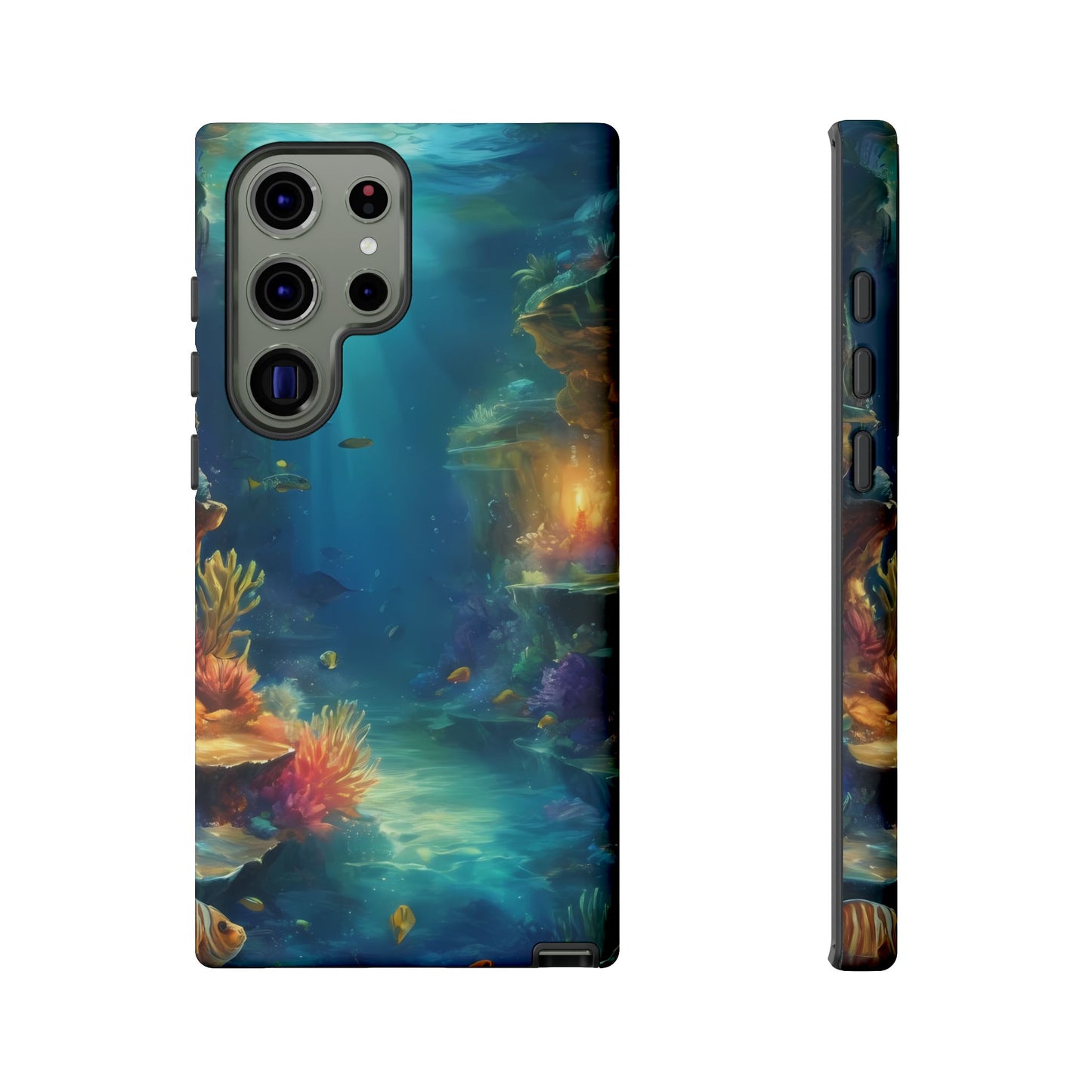 Oceanic Depths Custom Phone Case for Samsung Galaxy S10–S10 Plus, S20–S20 Ultra, S21, S22, S23, S24 Ultra - Designed by Thalia