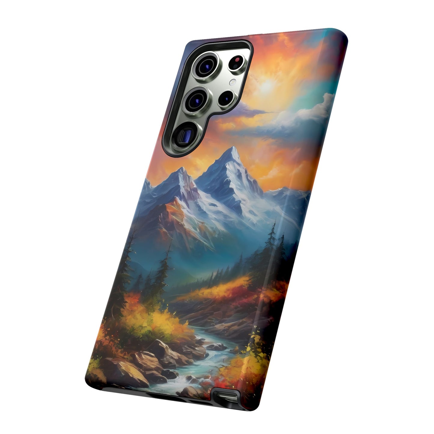 Mystic Mountains Phone Case for iPhone 8–16 Pro Max, Pixel 5–8 Pro, Galaxy S10–S24 Ultra - Designed by Thalia