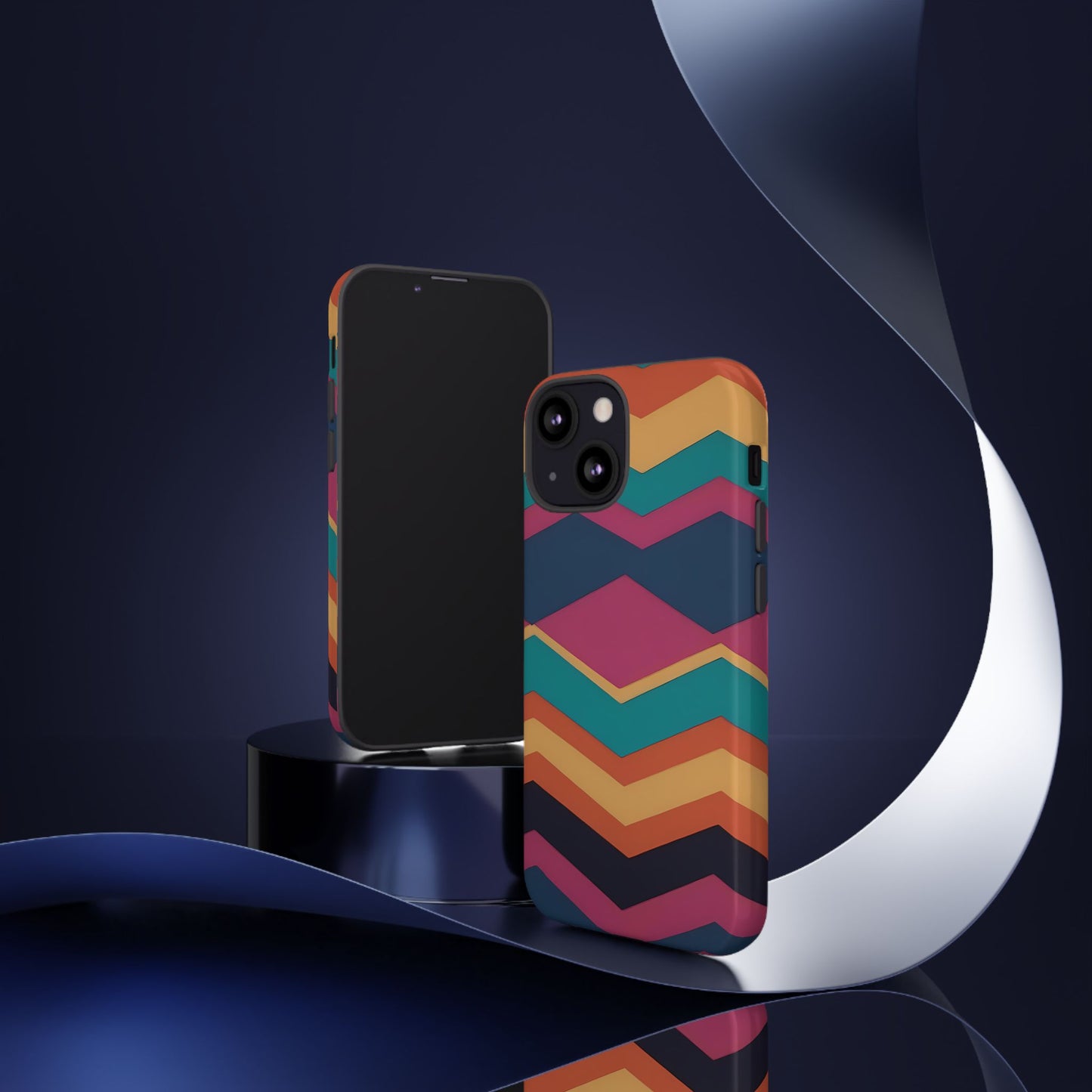 80s Retro Phone Case for iPhone 8–16 Pro Max, iPhone 8 Plus–13 Mini, iPhone XS–XS Max, iPhone 11–14 Pro Max - Designed by Thalia