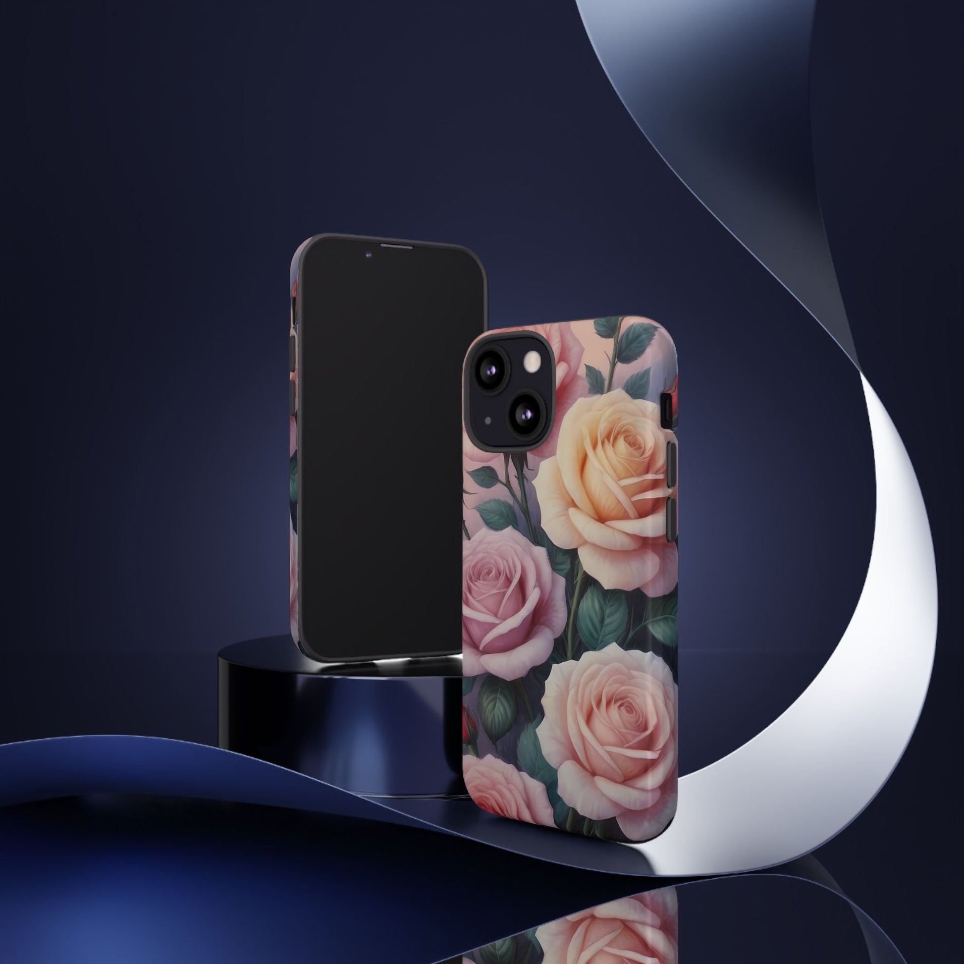 Bloom with Style - Roses Custom Phone Case for iPhone 8–16 Pro Max, iPhone 8 Plus–13 Mini, iPhone XS–XS Max, iPhone 11–14 Pro Max - Designed by Thalia