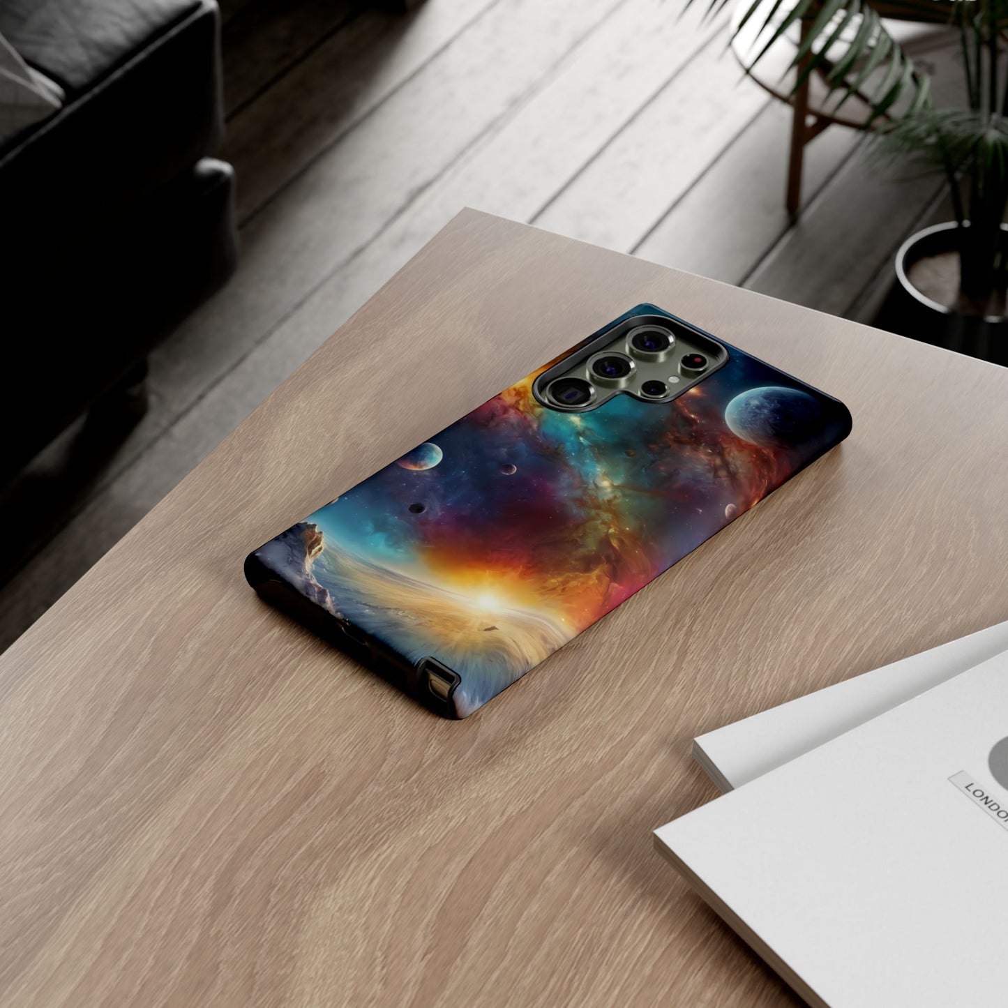 Cosmic Voyage Custom Phone Case for Samsung Galaxy S10–S24 - Designed by Thalia