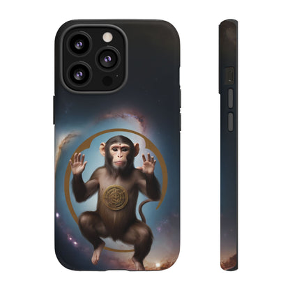 Chinese Zodiac Monkey Custom Phone Case for iPhone 8–16 Pro Max, Pixel 5–8 Pro, Galaxy S10–S24 Ultra - Designed by Thalia