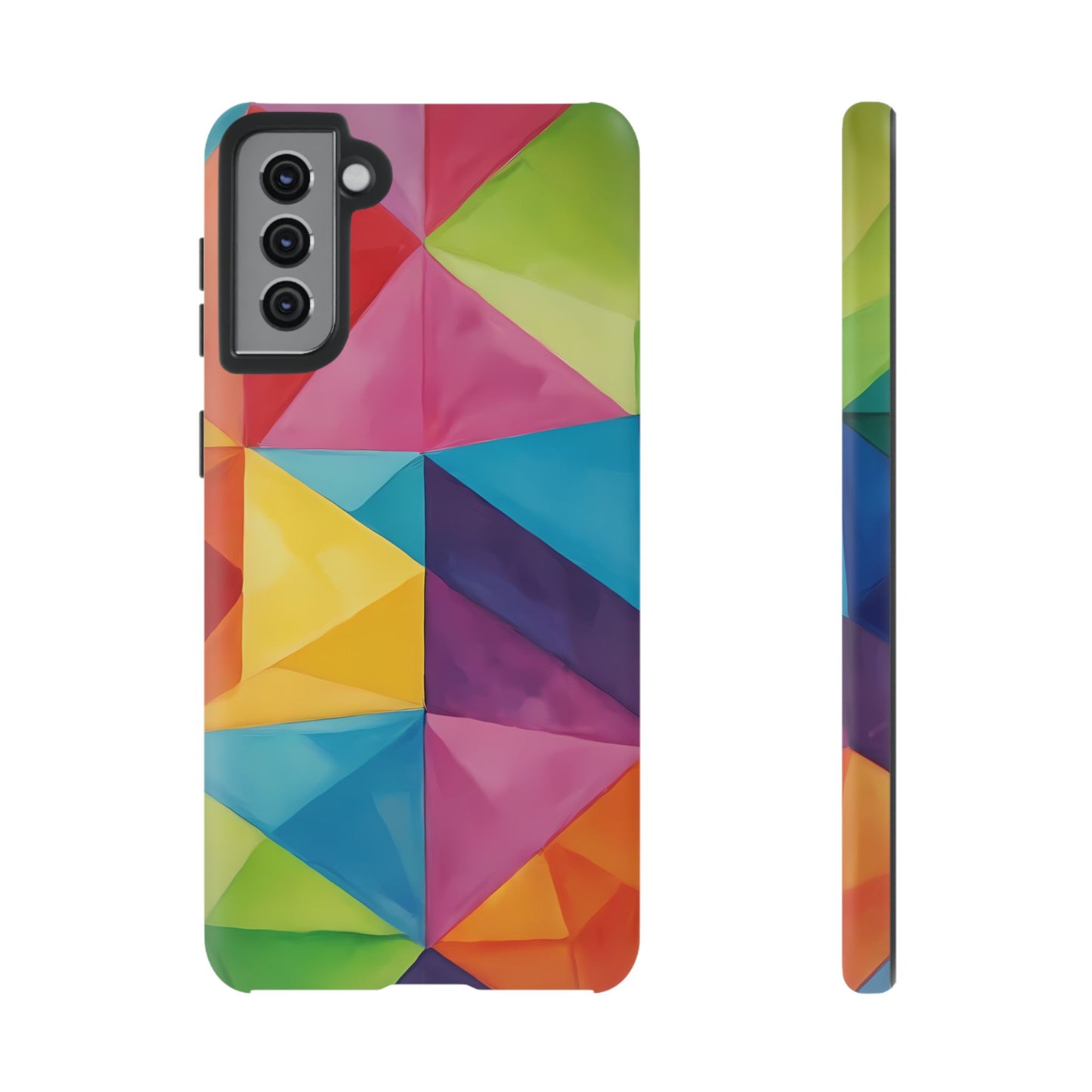 Geometric Play Phone Case for iPhone 8–16 Pro Max, Pixel 5–8 Pro, Galaxy S10–S24 Ultra - Designed by Thalia