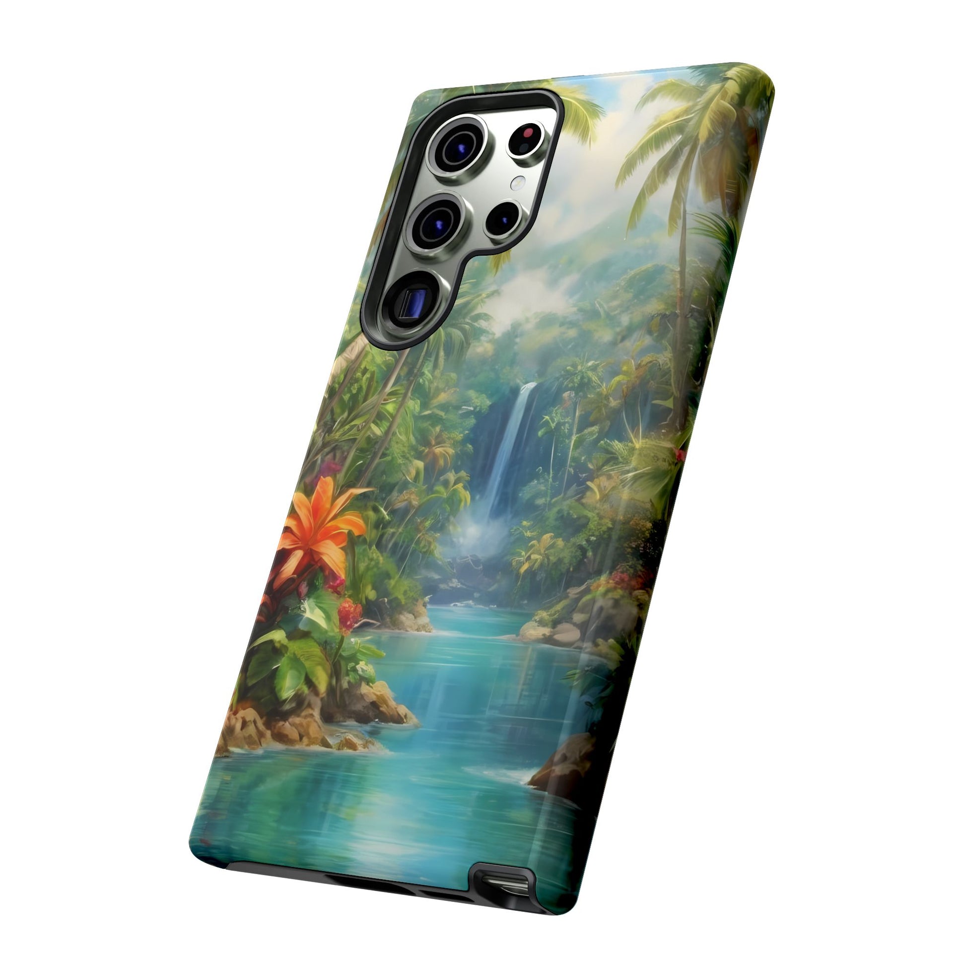 Tropical Paradise Phone Case for iPhone 8–16 Pro Max, Pixel 5–8 Pro, Galaxy S10–S24 Ultra - Designed by Thalia