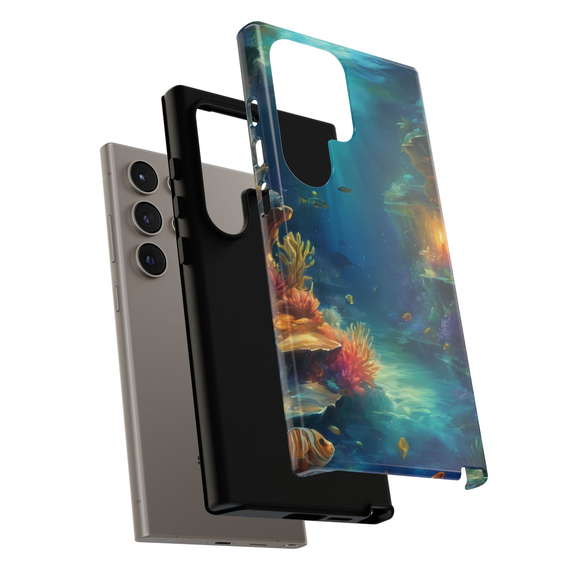 Oceanic Depths Custom Phone Case for Samsung Galaxy S10–S10 Plus, S20–S20 Ultra, S21, S22, S23, S24 Ultra - Designed by Thalia