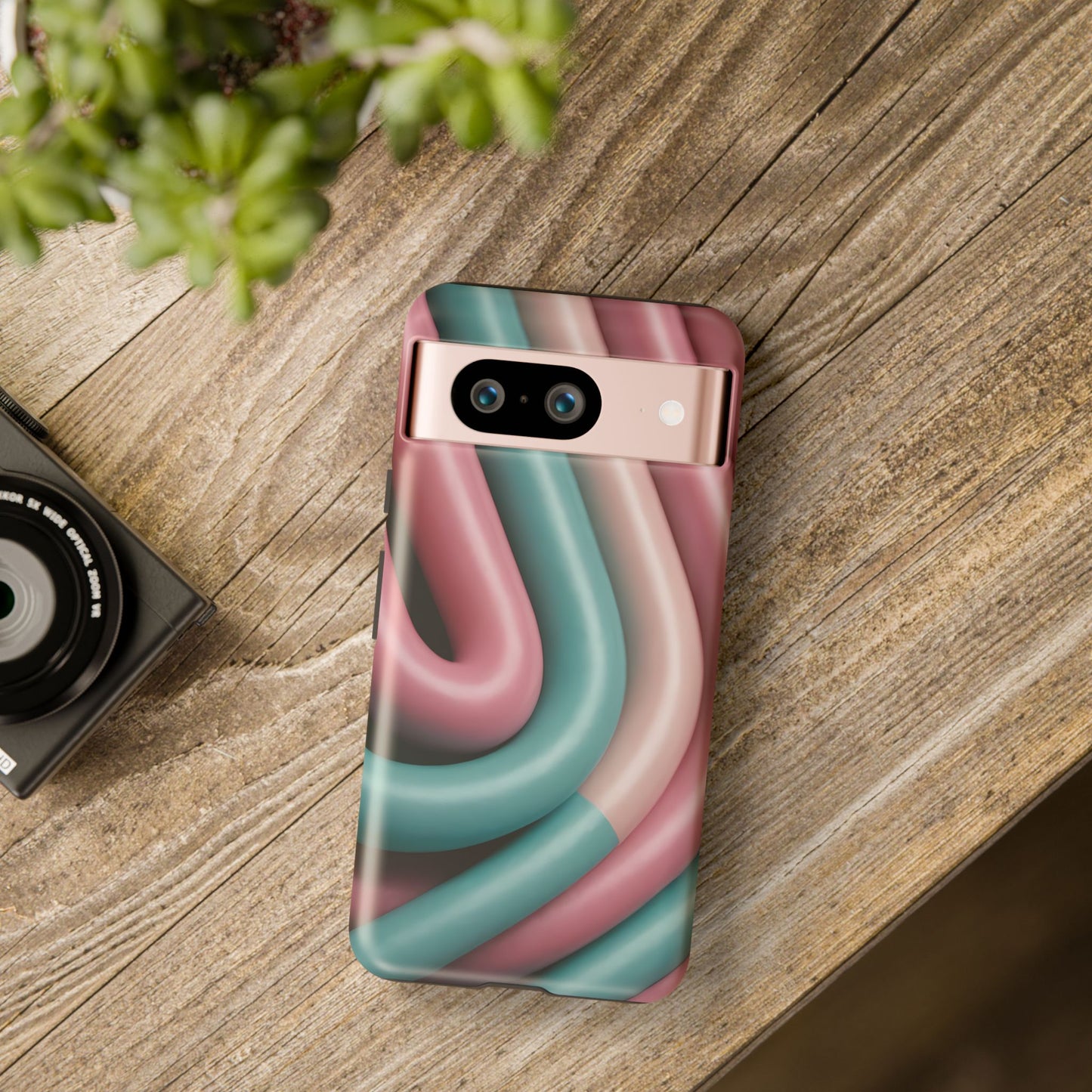 50s Retro Custom Phone Case for Google Pixel 8 Pro, Pixel 8, Pixel 7, Pixel 6 Pro, Pixel 6, Pixel 5 5G - Designed by Thalia