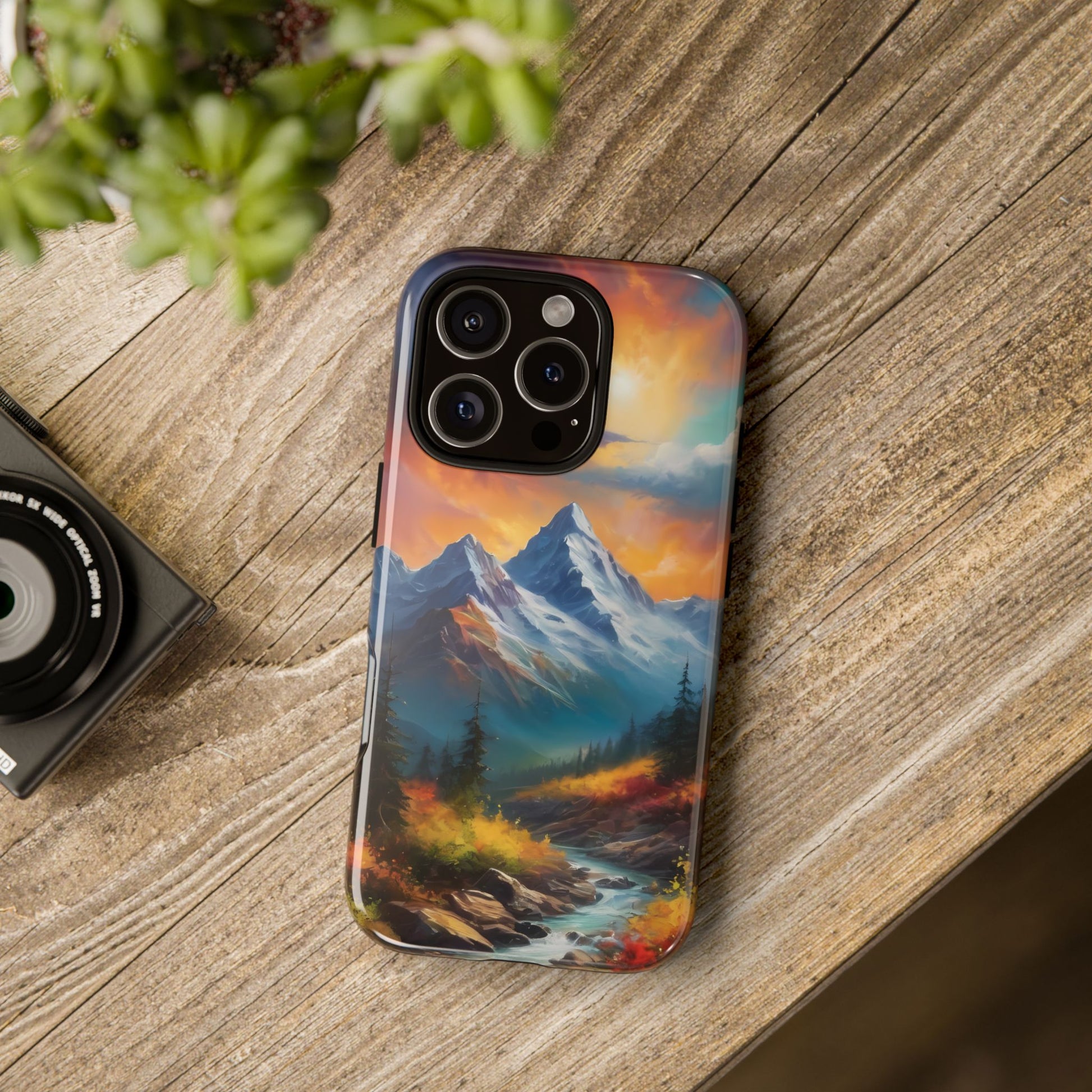 Mystic Mountains Phone Case for iPhone 8–16 Pro Max, Pixel 5–8 Pro, Galaxy S10–S24 Ultra - Designed by Thalia